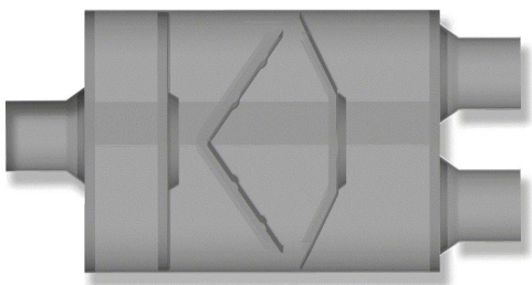 LT5400 2.5"-2.5" Center-Dual 4"x9" Oval-13"-19" 4"x9" oval